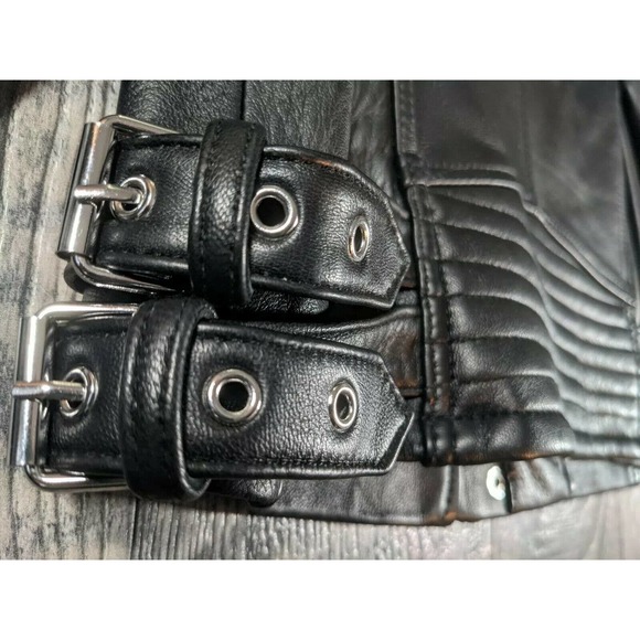 Bcbgeneration Black Leather Jacket 100% Authentic Leather Medium NWT MSRP $348 - Picture 6 of 12